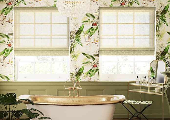 Kalahari Voile, Parchment - Twist&Fit Roman Blind - Image 3